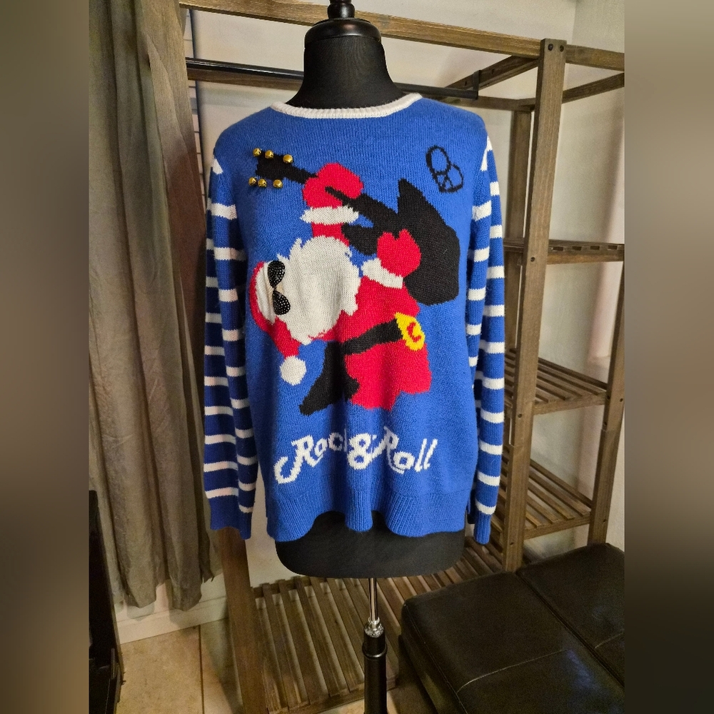 Rock & Roll Santa Sweater #0045